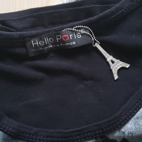 HELLO Paris Eiffel Tower Shirt Size 2 - Picture 5 of 6